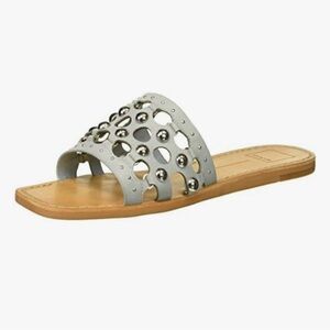 Dolce Vita Women's Celita Slide Sandals; Blue Studded Sandals